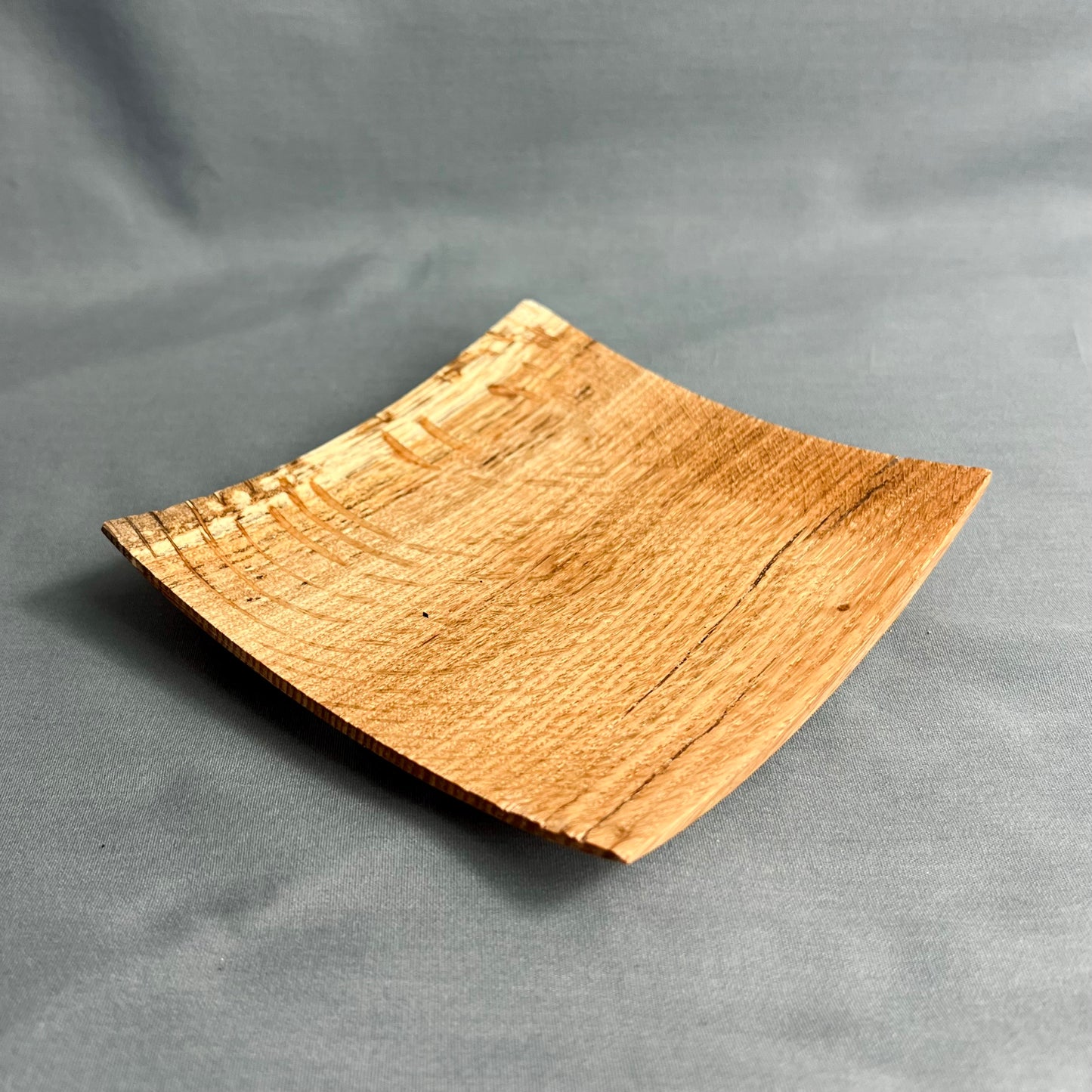 Square Turned Pin Oak Plate