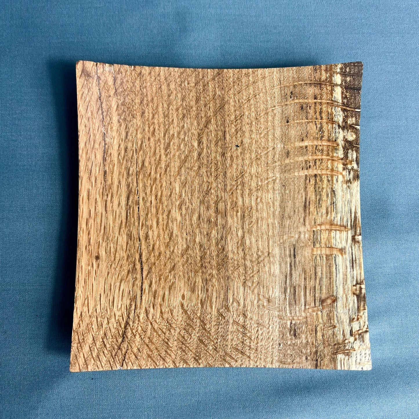 Square Turned Pin Oak Plate