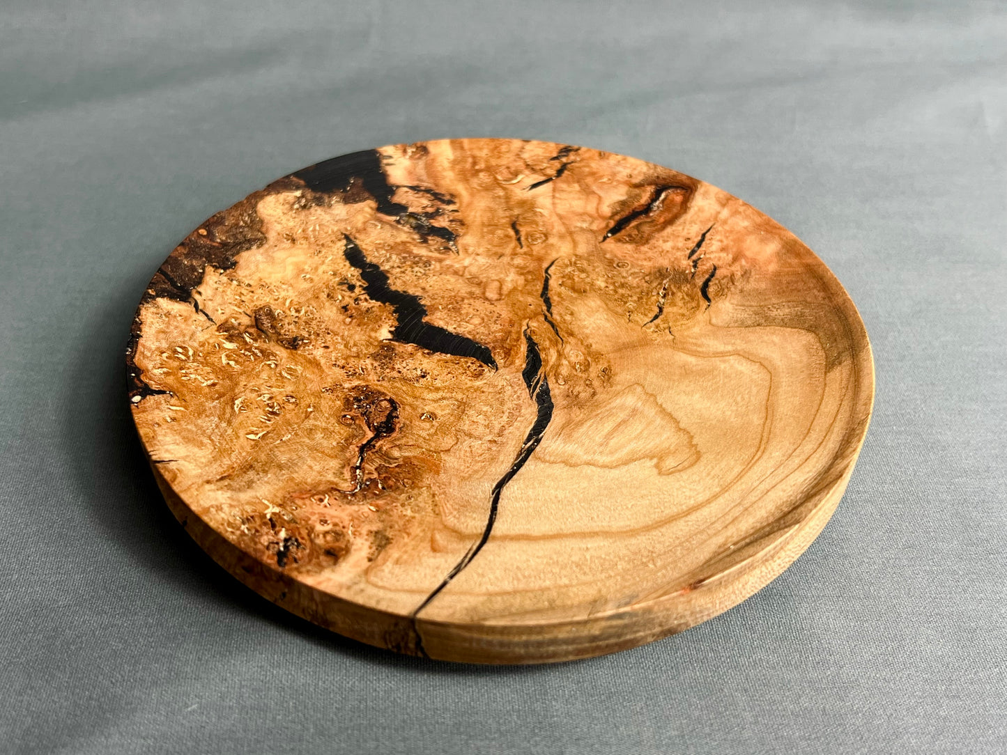 Cherry Burl and Resin Plate